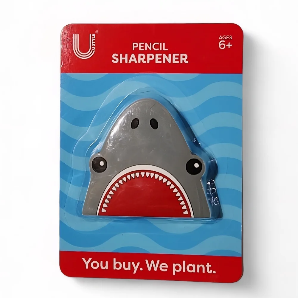 U Style Novelty Shaped Pencil Sharpeners Astronaut, Soccer Ball, Shark